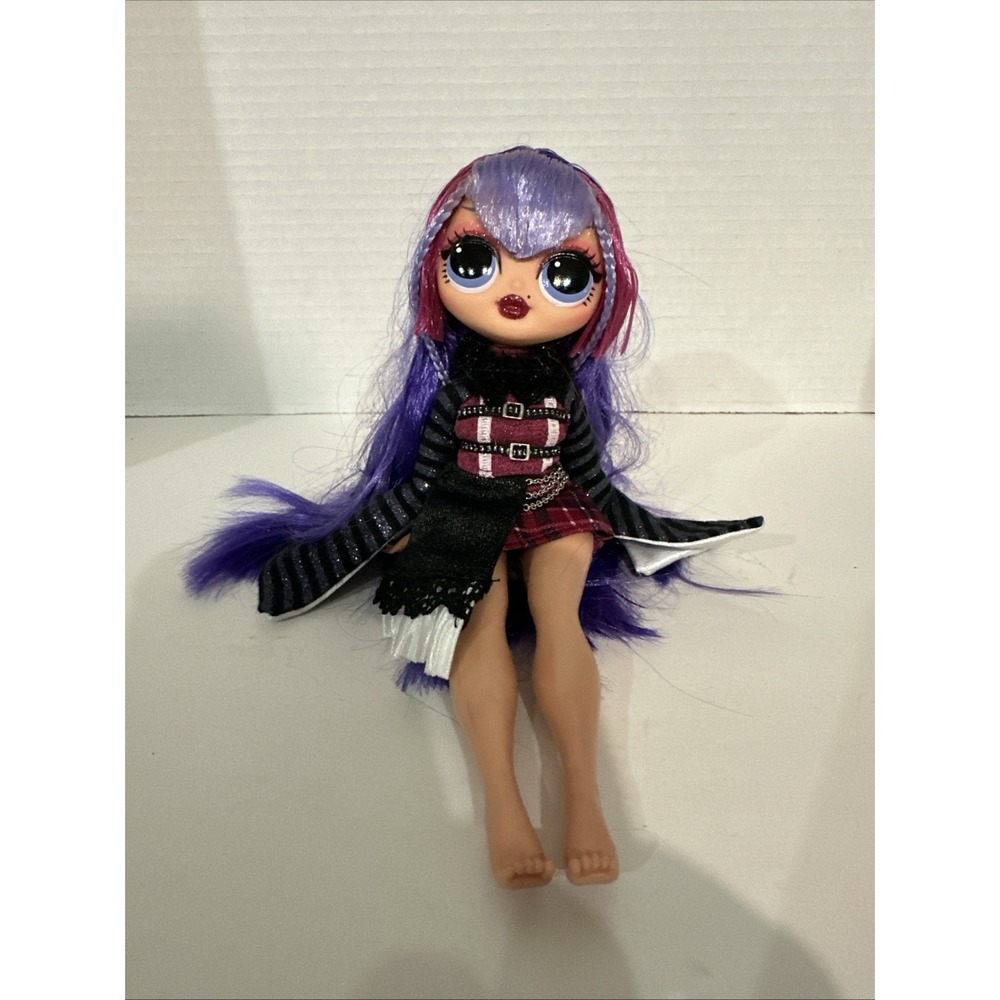 LOL Surprise Doll OMG Shadow Winter Disco Bigger Purple Hair Plaid Clothes